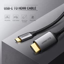 Ugreen – HDMI Kabel USB-C auf HDMI 4K 1.5 m (MM142 / 50570), grau/schwarz – Bild 6