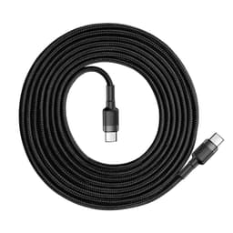 Baseus - Cafule - Type-C PD2.0 60W Schnellladekabel, 2m, Grau + Schwarz (CATKLF-HG1) – Bild 6