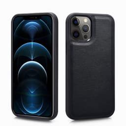 iPhone 11 Pro Max - Nappa genuine leather wallet case (2 in 1) RIX1112-BK, black – Bild 2