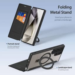 Dux Ducis - Galaxy S24 Ultra- Skin X Pro Series Housse avec MagSafe et 360° Ring Stand, Noir – Bild 8