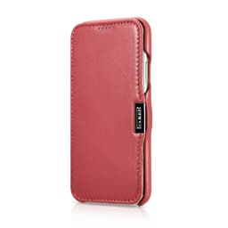 iPhone X/XS - Custodia Flip Serie Lusso iCarer Rosso RIX02 – Bild 3
