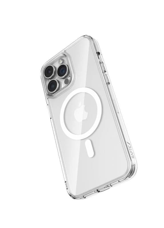 iPhone 15 Pro – Raptic Crystal Magsafe Hülle, Transparenter Schutz mit Magnetfunktion – 4