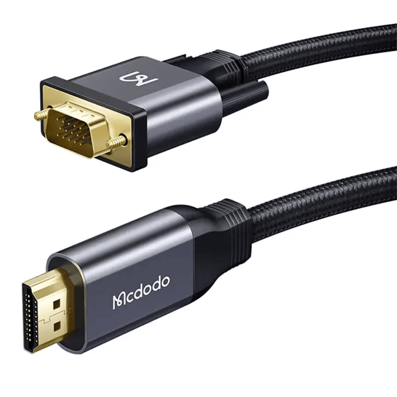 McDodo - HDMI to VGA Convertor Cable, 2m, Schwarz