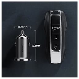 Joyroom - C-A35 45W Mini 2port ring-pull fast car charger Tarnish – Bild 4