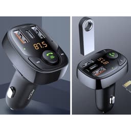 Rock - B301FM Bluetooth car charger with FM transmitter, black – Bild 2