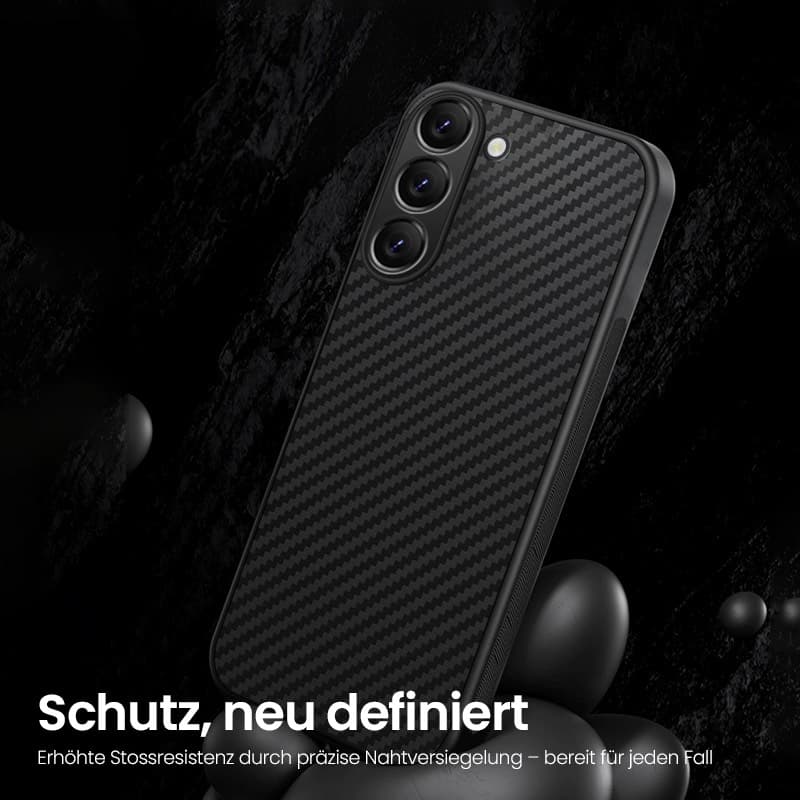 Xiaomi Redmi Note 14 - Robust TPU case with carbon look, black – 2
