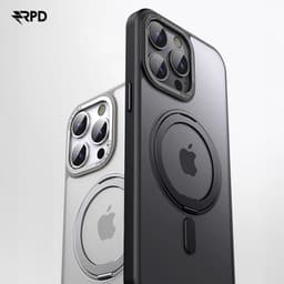 Apple Phone 17 Pro Max - Étui à 360 degrés Magsafe Stand argenté – Bild 4