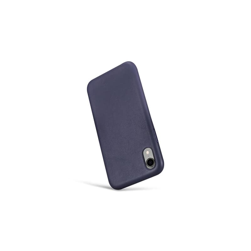 iPhone XR Original Real Leather Back Cover blue iCarer(No Logo) – 4