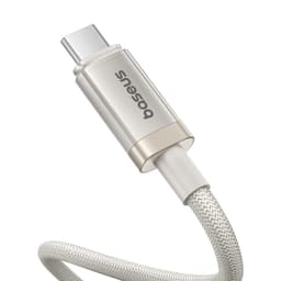 Baseus Titanium Alloy Fast Charging Cable USB-C to C, 100W, 1m, white – Bild 3