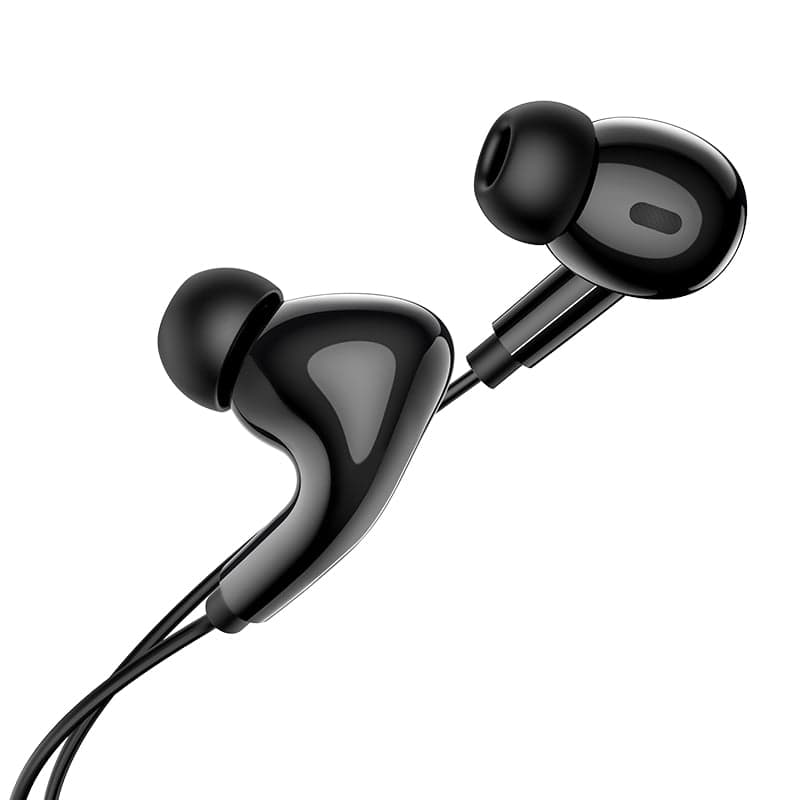 HOCO W113 Type-A gaming headphones with cable controller and microphone, black