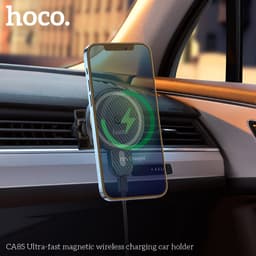 Hoco CA85 Supporto magnetico ultraveloce per la ricarica wireless dell'auto, nero – Bild 8