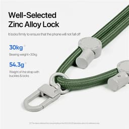 Dux Ducis - Cordino per telefono - Collana verde scuro - Accessorio universale compatibile con qualsiasi smartphone – Bild 6