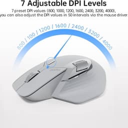 rapoo - MT760 - Mouse Bluetooth - Mouse senza fili, grigio chiaro – Bild 3