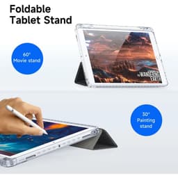 iPad 7/8/9 10.2 et Air 3 iPad Pro 10.5 (2017) - Dux Ducis Unid Series, étui à rabat relevable, noir – Bild 5
