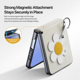 Samsung Galaxy Z Flip 7 - Serie Dux Ducis Luvy, edizione Daisy, Starlight – Bild 4