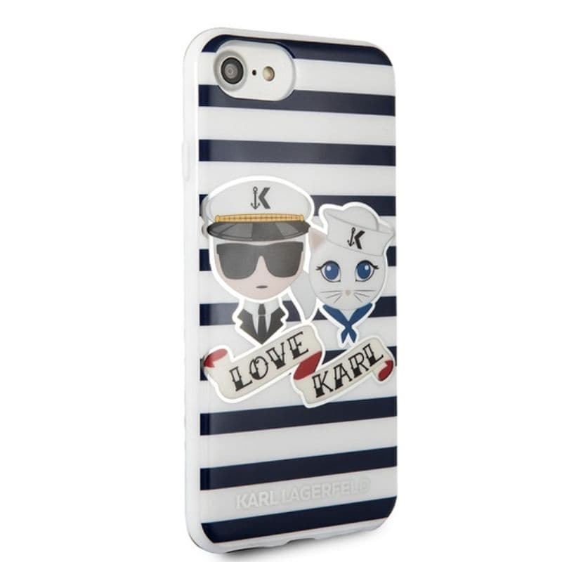 iPhone 7/8/SE2020/SE2022 - Karl Lagerfeld Captain Cat Backcase KLHCP7KSS, gestreift – 2