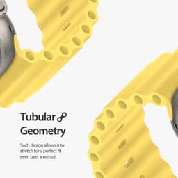 Apple Watch - Cinturino DUX OceanWave Version - 38mm/40mm/41mm/42mm(10.Gen), Giallo – Bild 5