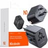 Mcdodo - Globepower 20W universal travel adapter, 1 USB-C, 2 USB-A, black