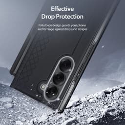 Samsung Galaxy Z Fold 7 - Dux Ducis Bril Series mit Stifthalter magnetische Version, Blau – Bild 2