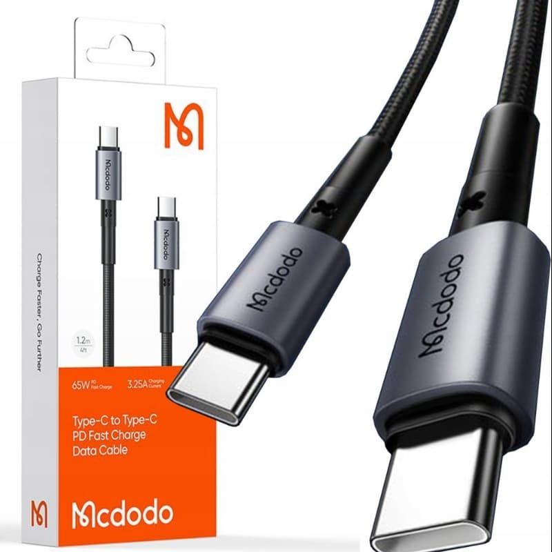 McDodo - USB-C to USB-C, Fast Charging Cable, 1.5m, Schwarz – 2