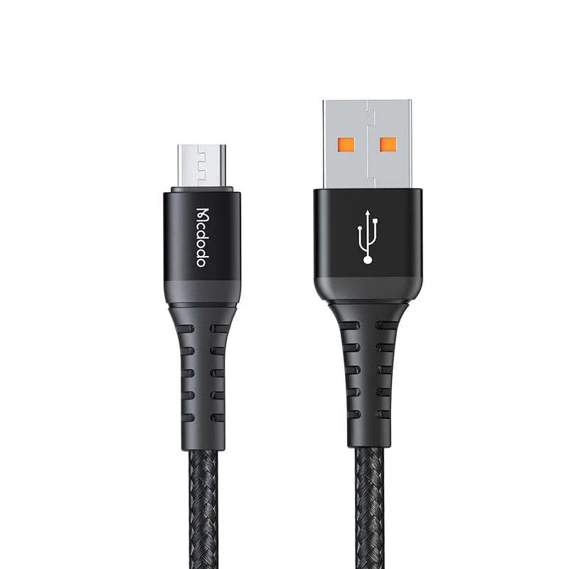 McDodo - USB-A to Micro-USB, Câble de charge et de données, 0.2m, noir