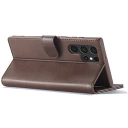 Samsung Galaxy S26 Ultra - LC.IMEEKE Etui portefeuille avec 3 fentes pour cartes & fermeture magnétique, marron – Bild 4