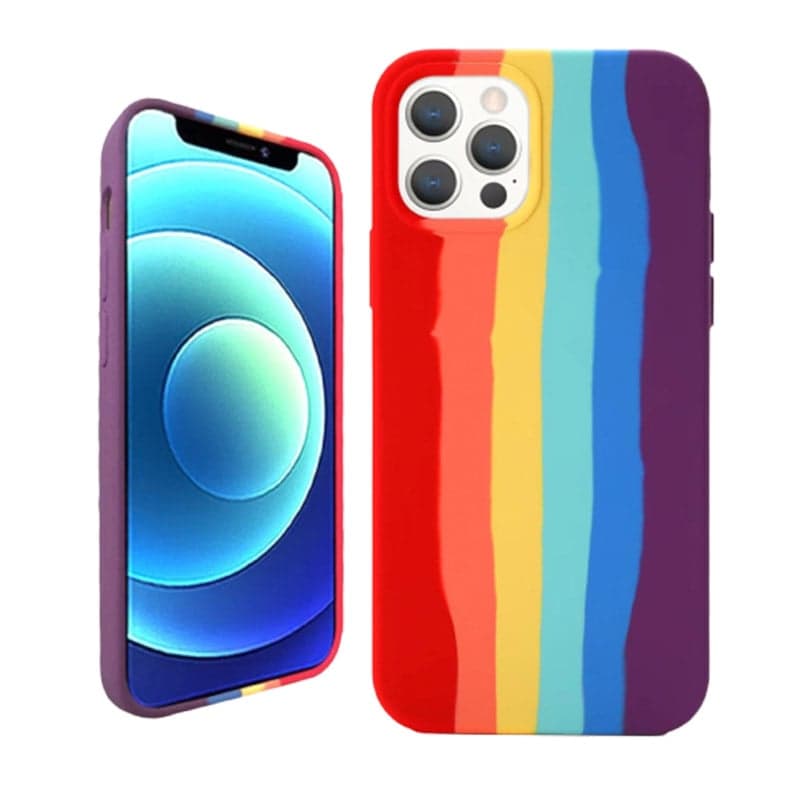 iPhone 12/12 Pro - Silicone Case Rainbow – 2