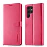 Samsung S10 - Etui portefeuille LC.IMEEKE avec 3 emplacements pour cartes & fermeture magnétique, rose