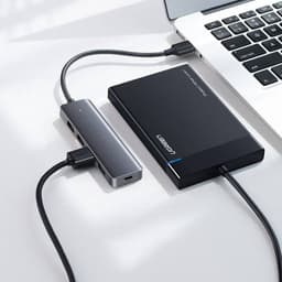 Ugreen – USB-C Hub 4-Port mit Powerport (CM219 / 70336), grau/schwarz – Bild 5