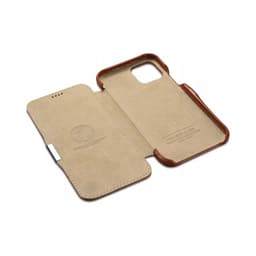 iPhone 11 Pro - iCarer Luxury Series Echtleder Flip Case, Braun (RIX1107-BN) – Bild 7