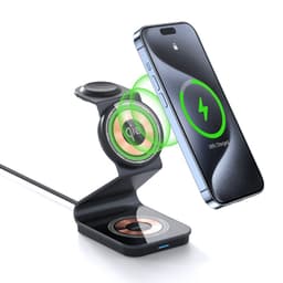 DUZZONA - W21 Qi2 Chargeur magnétique sans fil 3 en 1, noir – Bild 3