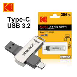 Kodak USB-Stick 256GB (Dual K273 Series) – Bild 1