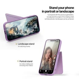 iPhone 16e/17e - Dux Rafi Series Magsafe with stand function, purple – Bild 5