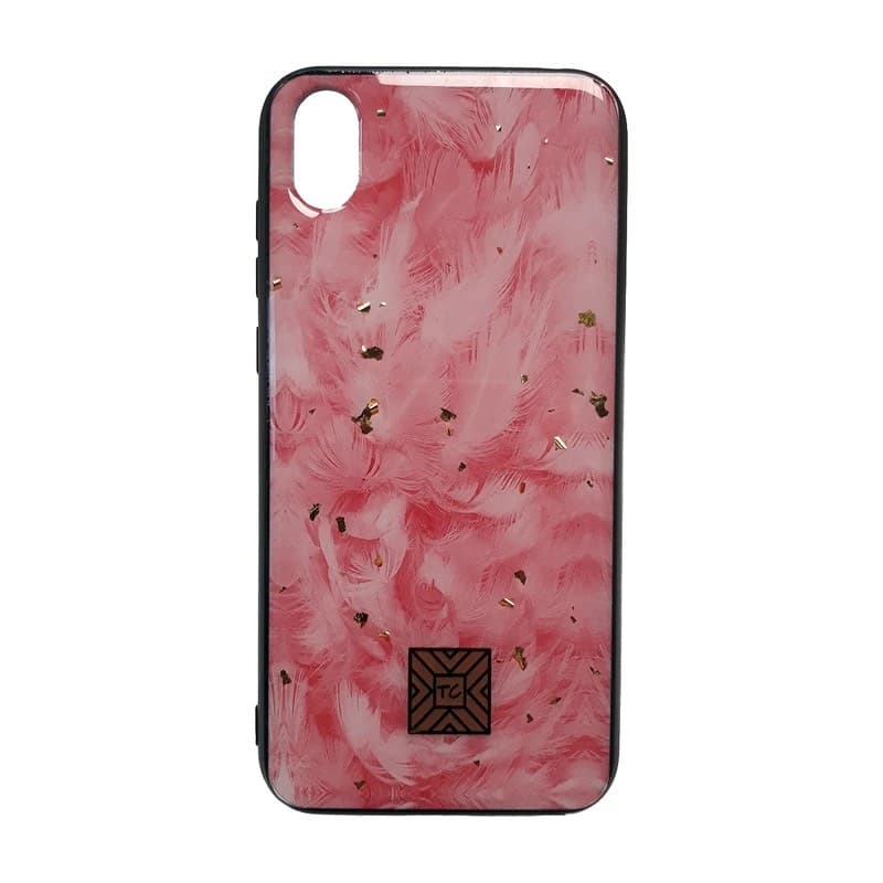 iPhone Xs Max - Custodia TC Piume di fenicottero rosa