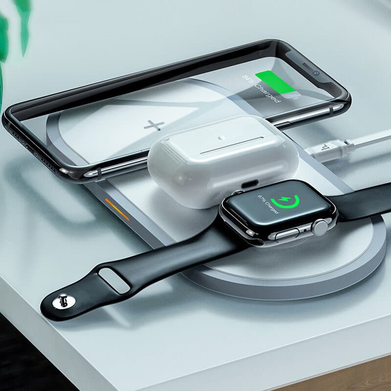 HOCO Handsome 3-in-1 wireless fast charger (CW24) – 2
