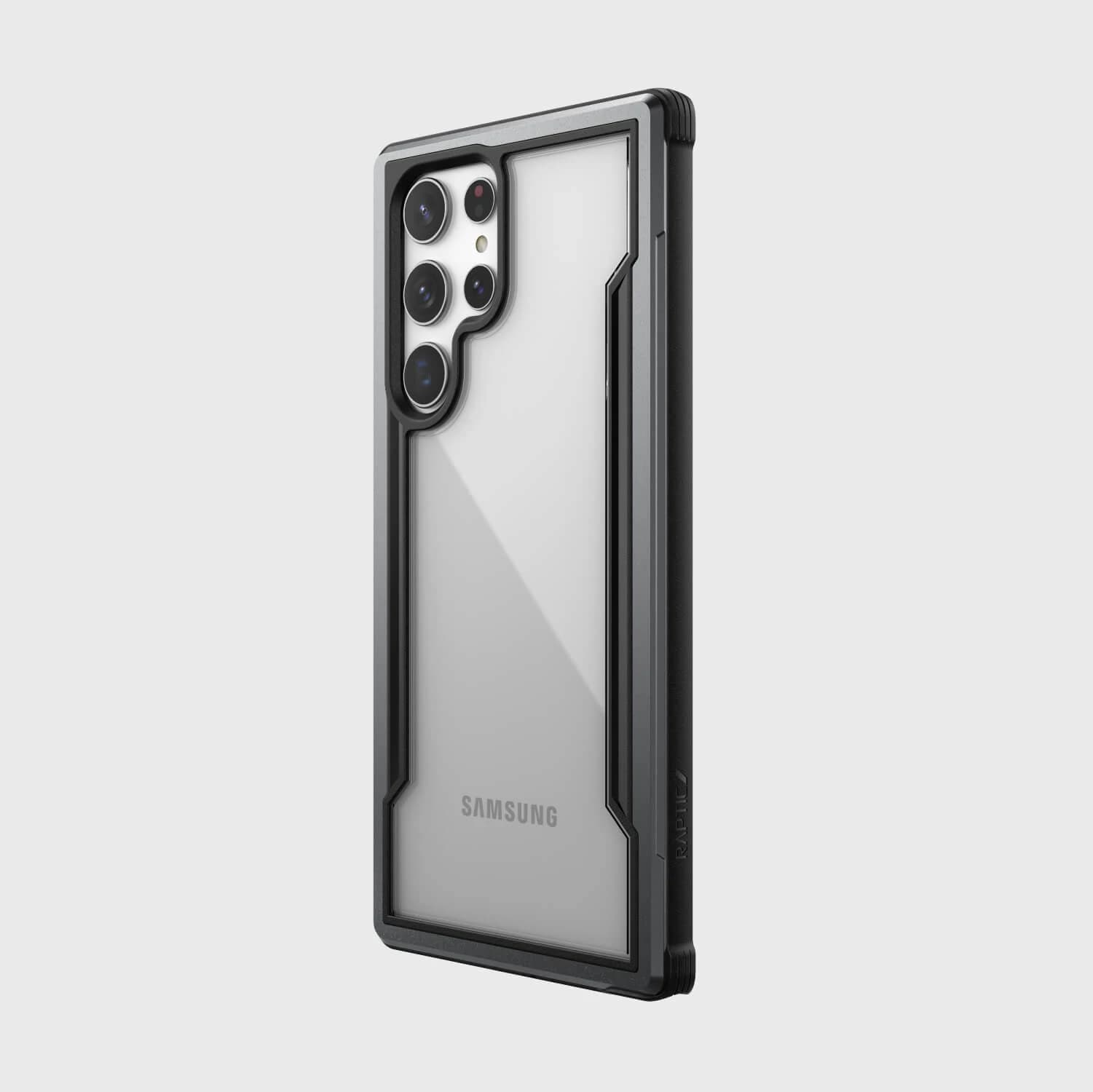 Samsung Galaxy S22 Ultra - Raptic/X-Doria Defense Shield Case mit schwarzem Rahmen