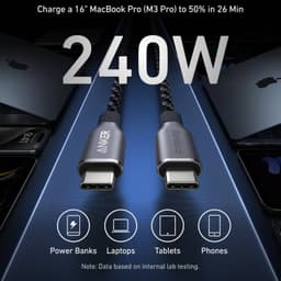 Anker Prime Ultra Fast Charging- USB-C zu USB-C - 240W - 0.9M - A88E2611 – Bild 2