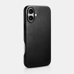 iCarer - iPhone 16 Plus - Oil Wax Premium Genuine Leather Backcase, Black (WMI16240703-BK) – Bild 5