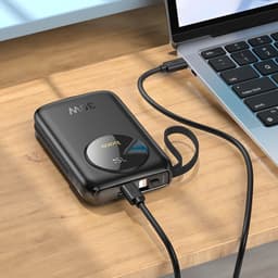 Hoco - Q19 Lucky 30W Powerbank avec écran numérique et câble, 10000mAh, noir – Bild 6