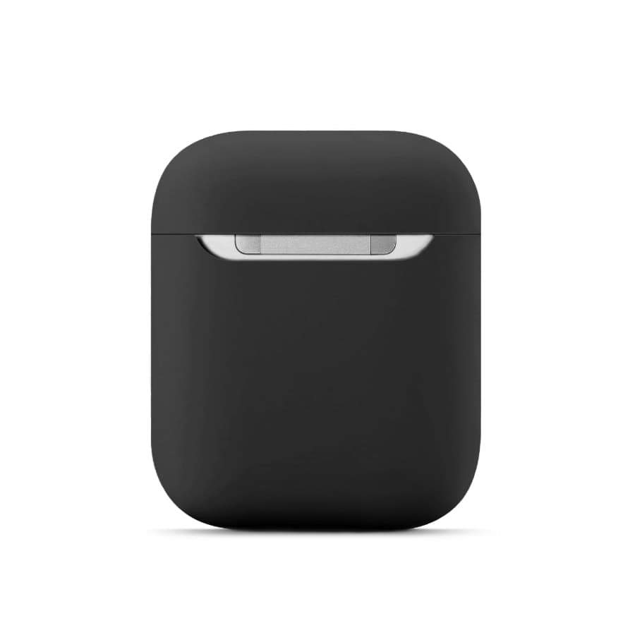 Airpods 1+2 - Custodia da appendere in silicone nero – 3