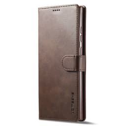 Samsung Note 20 Ultra - LC.IMEEKE Wallet Etui mit 3 Kartenfächern & Magnetverschluss, Braun – Bild 4