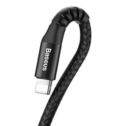 Baseus - Fish Eye Spring Data Cable USB for iP, 2A 1m, Black (CALSR-01) – Bild 5