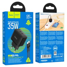 Hoco PD35W Dual Port USB-C Quick Charger, N29 – Bild 2