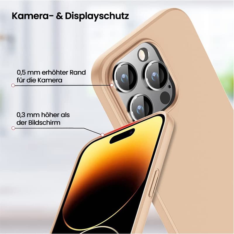 iPhone 12 Pro Max - X-Level Guardian Backcase en TPU, ultra fin & flexible, protection pour appareil photo, or – 3
