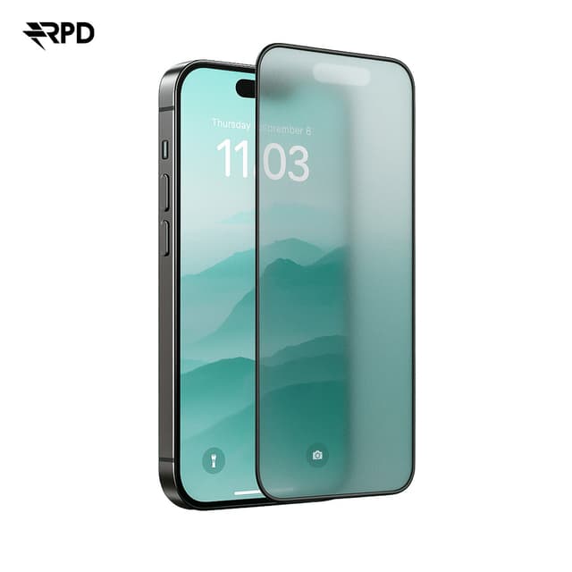 iPhone 13/13 Pro/14/16e - SilkTouch Premium Tempered Glass / Armored Glass - Matt