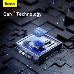 Baseus - GaN3 Pro - Desktop Schnellladegerät 2C+2U, 65W EU, Schwarz (CCGP040101) – Bild 7