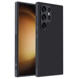 Samsung Galaxy S20 Ultra - Étui robuste en TPU avec aspect carbone, noir – Bild 2