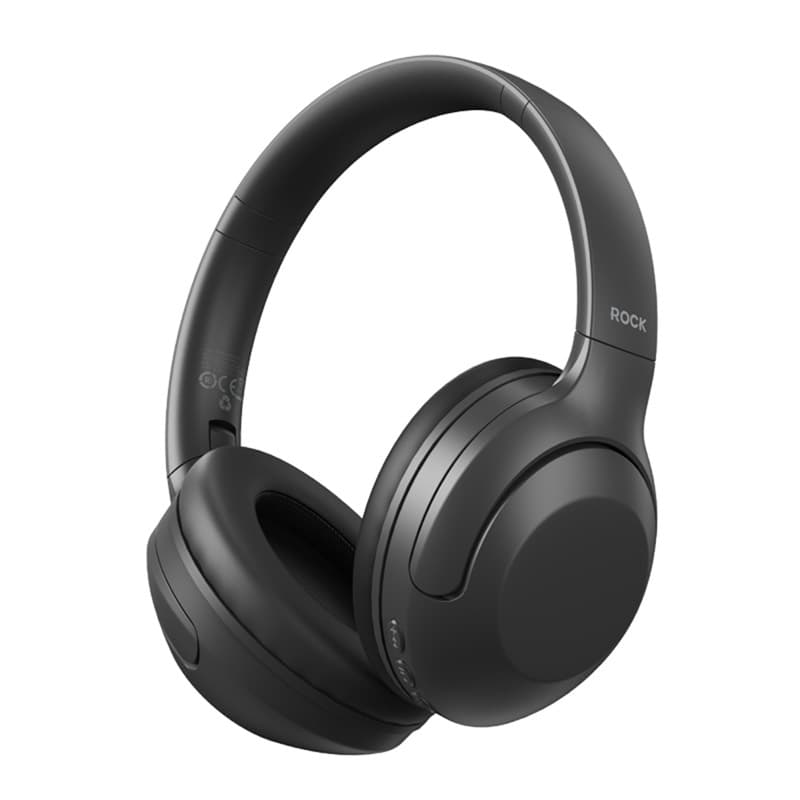 ROCK - O3 ANC Wireless Headphones RAU0773 - Bluetooth Headphones, Black