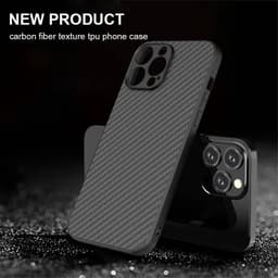 iPhone 7/8/SE 2020/SE 2022 - Robustes TPU-Case mit Carbon-Optik, Schwarz – Bild 3