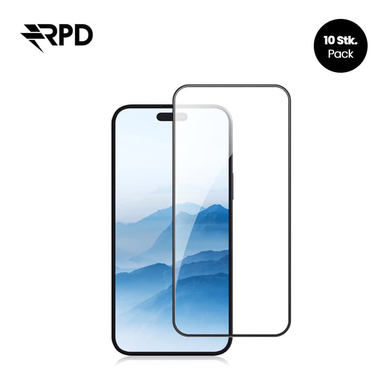 iPhone 13 Pro Max / 14 Plus - RPD SilkTouch Premium - Edge-to-Edge Tempered Glas / Panzerglas, transparent (10er Pack, B2B)